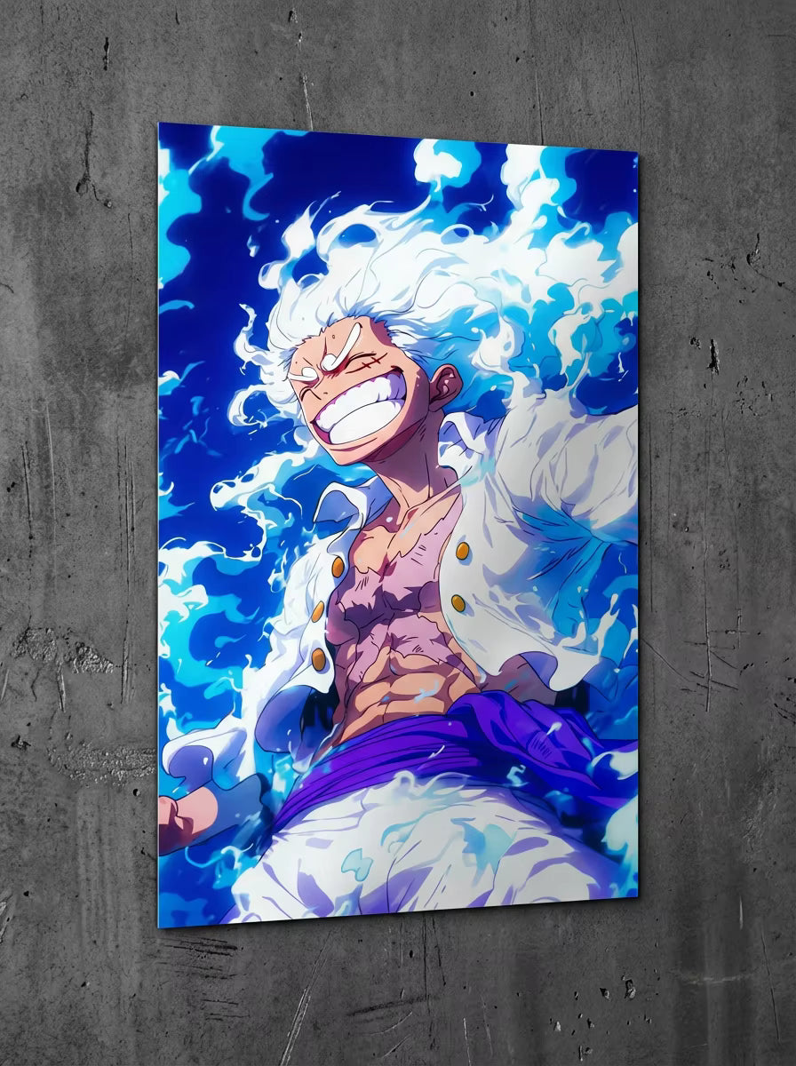 "Warrior of Freedom" – Monkey D. Luffy Metal Poster
