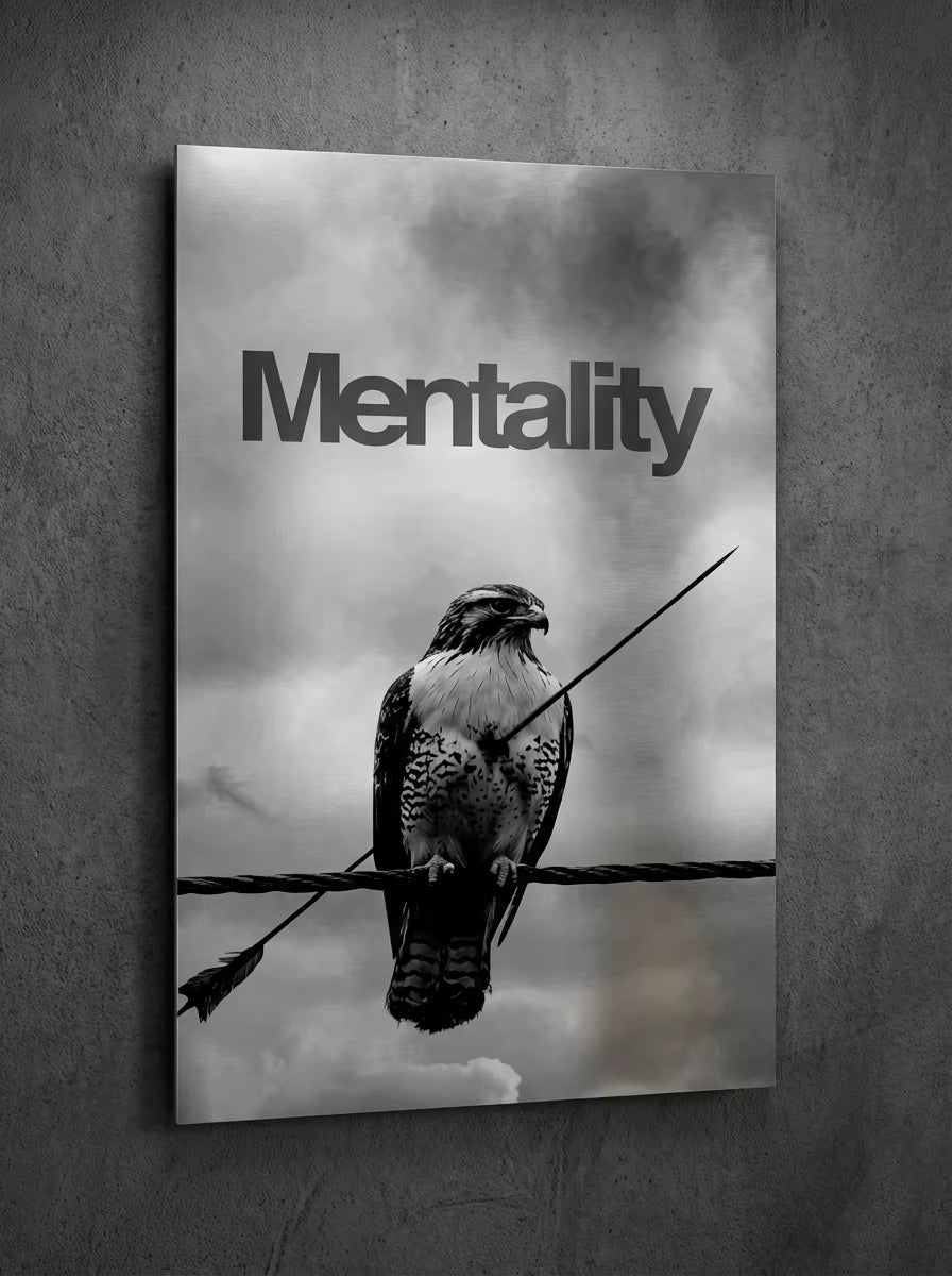 "Unbreakable Mentality" – Motivation Metal Poster