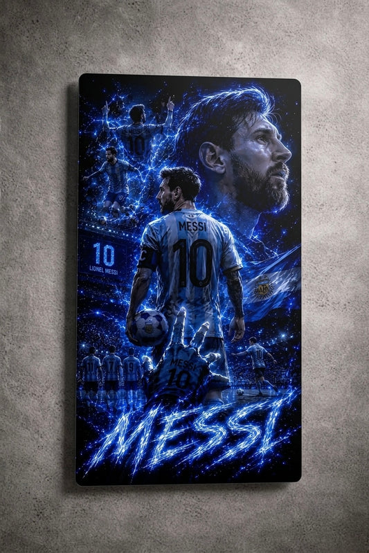 "Electric Legend" – Lionel Messi Metal Poster