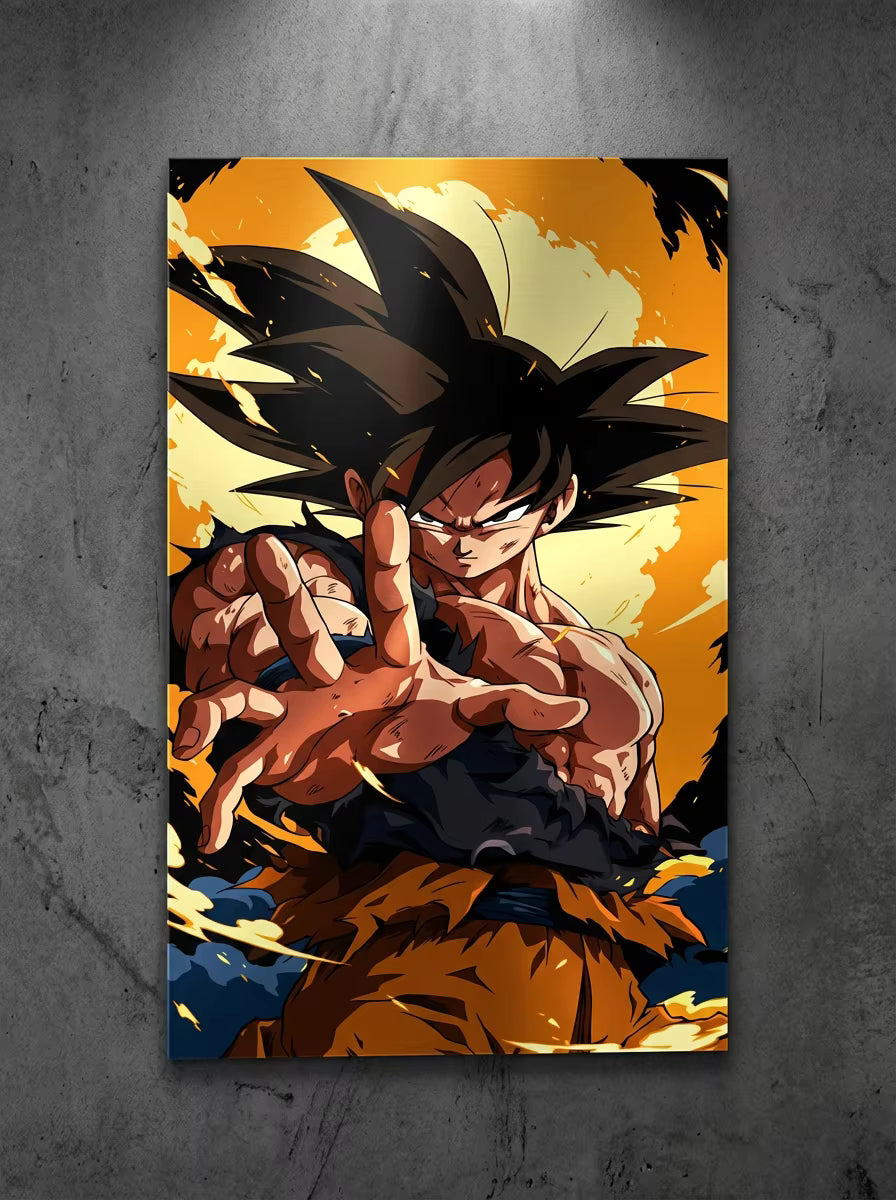 "Unleashed Power" – Goku Metal Poster