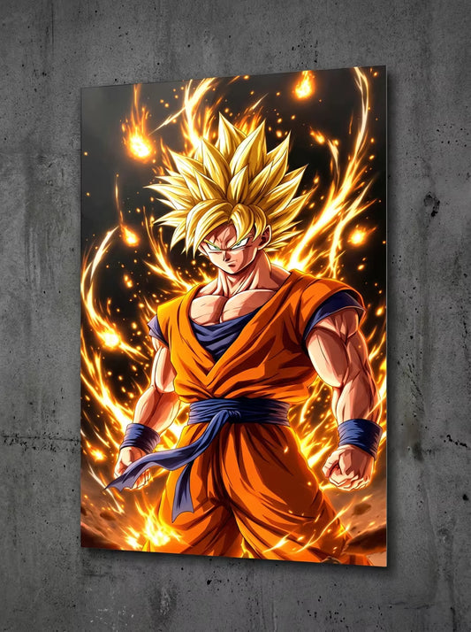 "Ascension" – Super Saiyan Goku Metal Poster