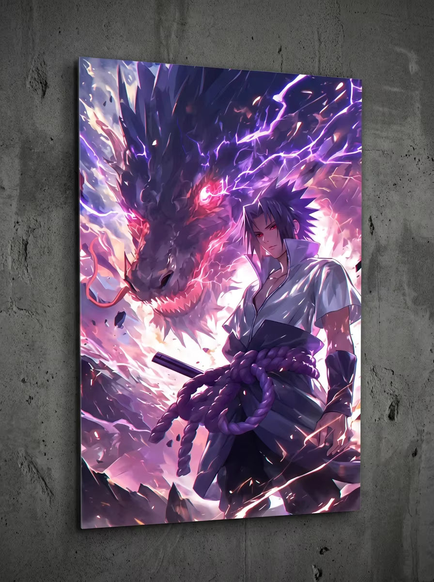 "Curse of Power" – Sasuke Metal Poster