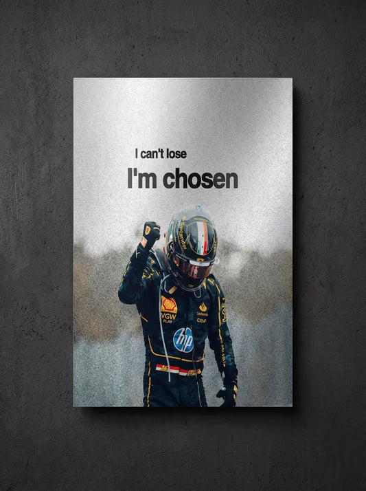 "Chosen" – F1 Victory Edition Metal Poster