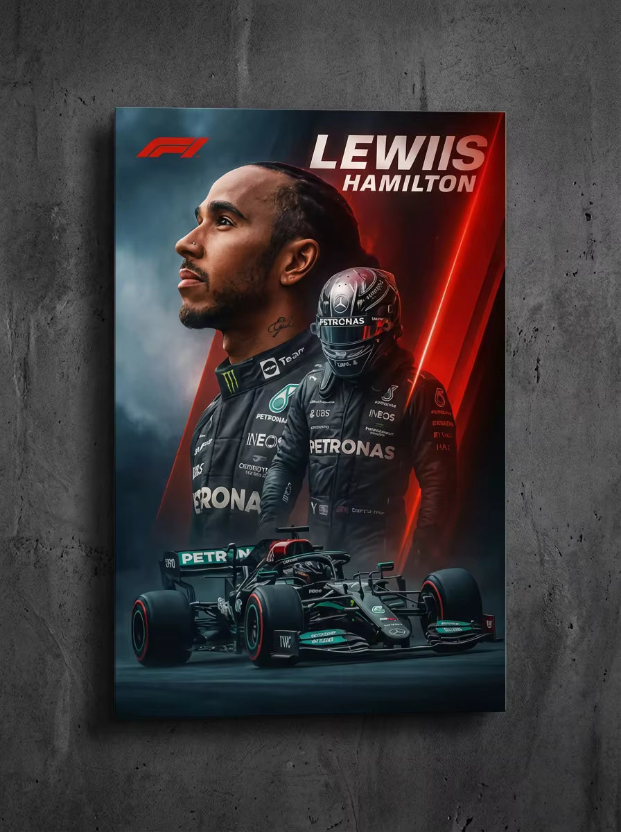 "Seven-Time Mindset" – Hamilton Edition Metal Poster