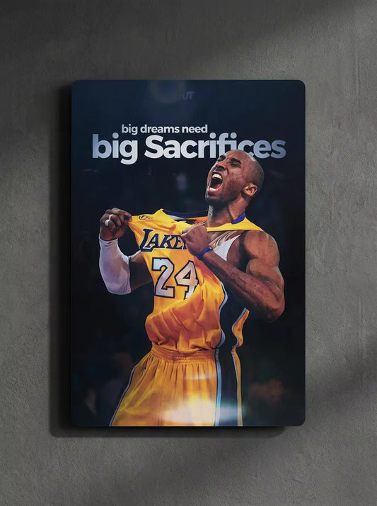 "Mamba Mentality" – Kobe Bryant Lakers Edition Metal Poster