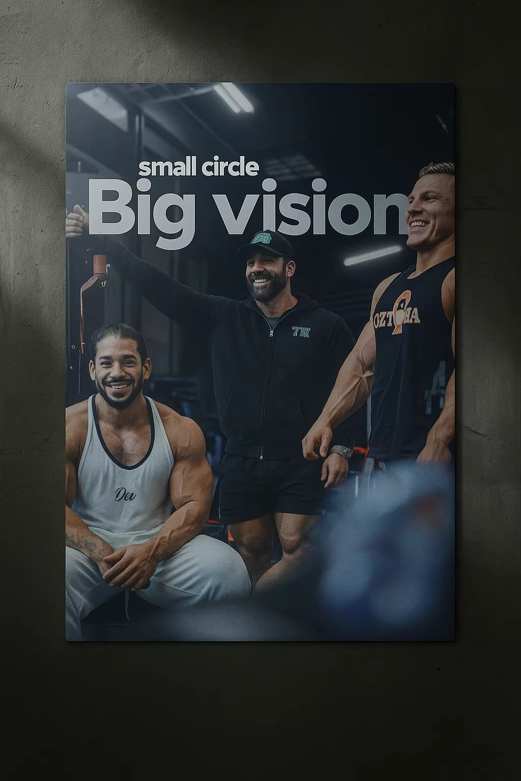 "Small Circle Big Vision" – Fitness Motivation Wall Art