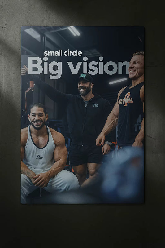 "Small Circle Big Vision" – Fitness Motivation Wall Art